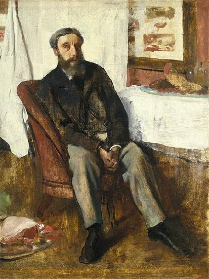 Edgar Degas Portrait of a Man oil painting image
